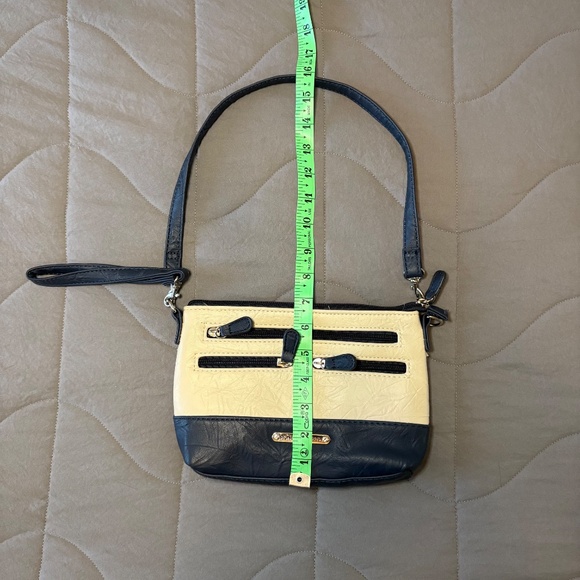 Stone Mountain Off White‎ & Navy Blue Shoulder Bag - Picture 3 of 8